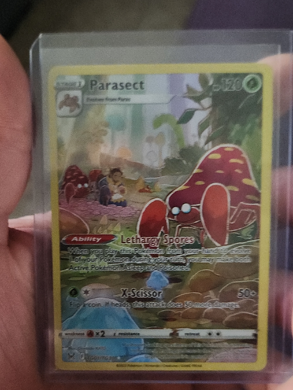 Pokemon TCG Parasect TG01/TG30 Lost Origin Full Art Ultra Rare Holo